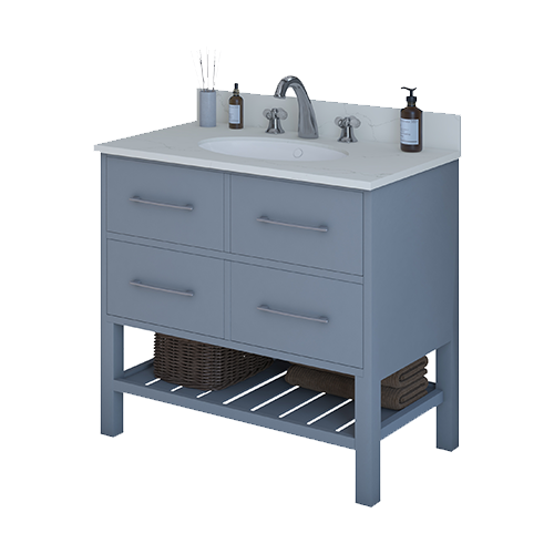 Oceanic6 Solutionz Thames Grey Bathroom Vanity
